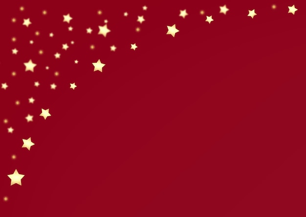 Gold stars on burgundy background