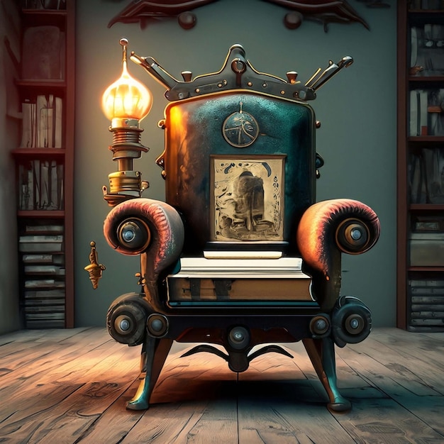 Gold Steampunk Chair