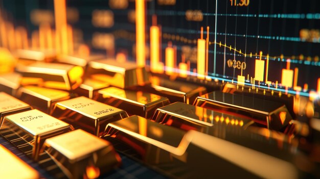 Gold trade chart for financial growth analysis