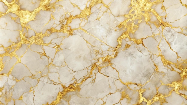 Gold Veined White Marble Texture