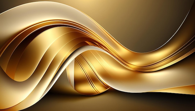 Gold waes line background UI UX Web Desicgn