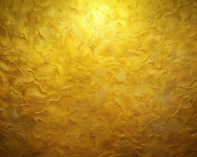 a gold wall with a bird on it