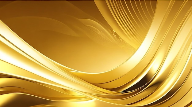 Gold wave abstract background illustration