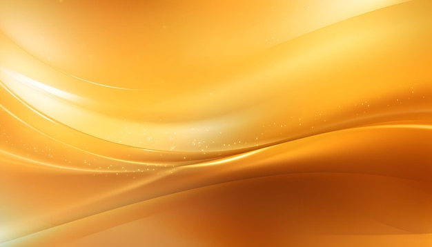 gold wave design Abstract elements with glitter effect on golden background