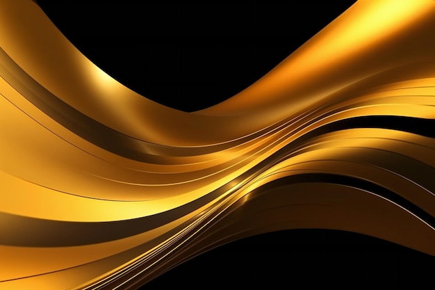 Gold wave motion background abstract backgrounds