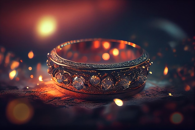 Gold wedding ringgenerative ai