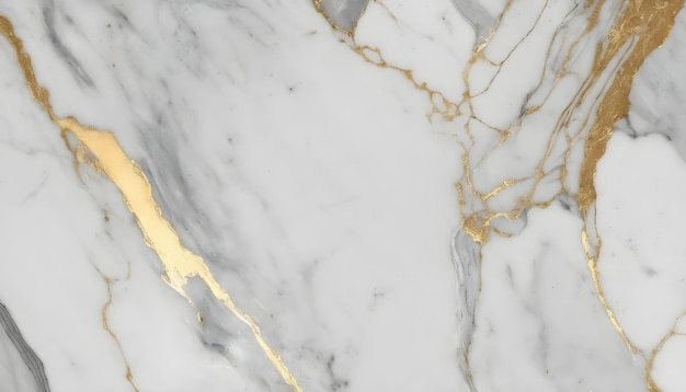 a gold and white marble with gold accents