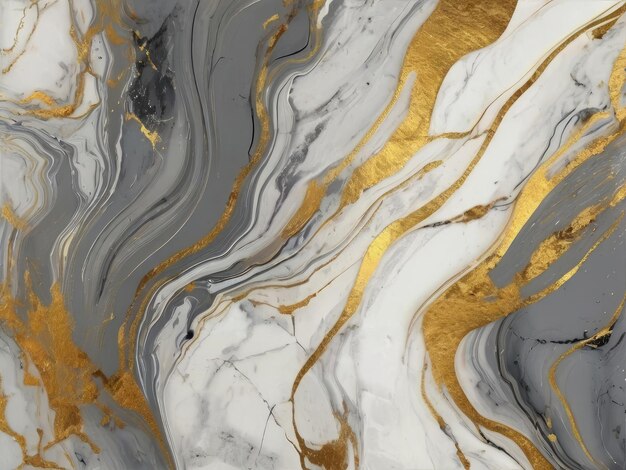 a gold and white marble with a gold stripe