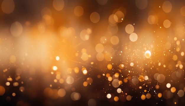 Gold Yellow Abstract Sparkles Bokeh Wallpaper Background