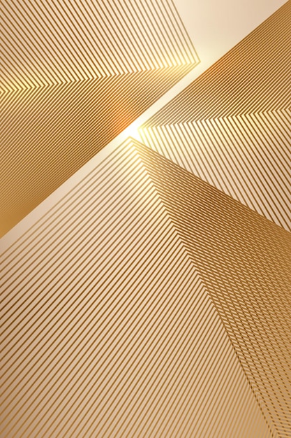 Golden background texture line like upturned architecture