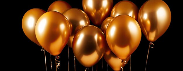 Golden Balloons Elegance in Celebration Decor