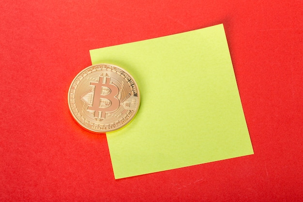 Golden Bitcoin and post it 