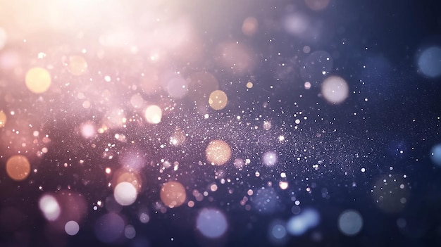 Photo golden bokeh background