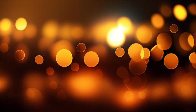 Golden bokeh effect luxury background Generative AI