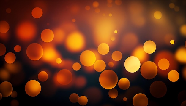 Golden bokeh effect luxury background Generative AI