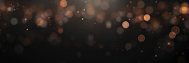 Golden Bokeh Lights Background