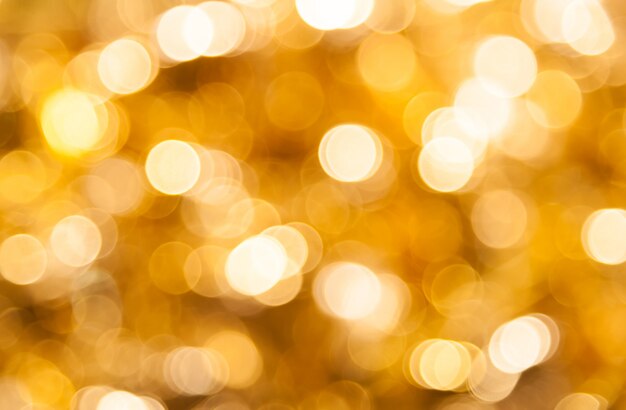 Golden bokeh