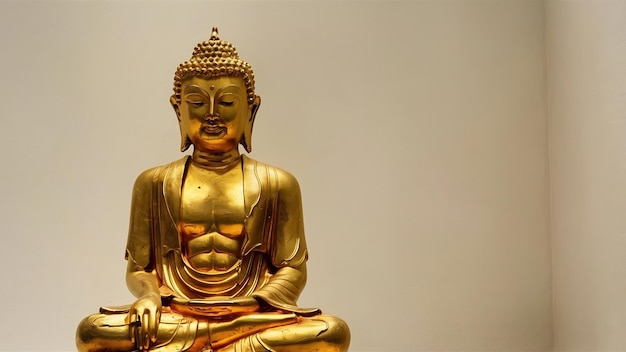 Golden buddha isolated