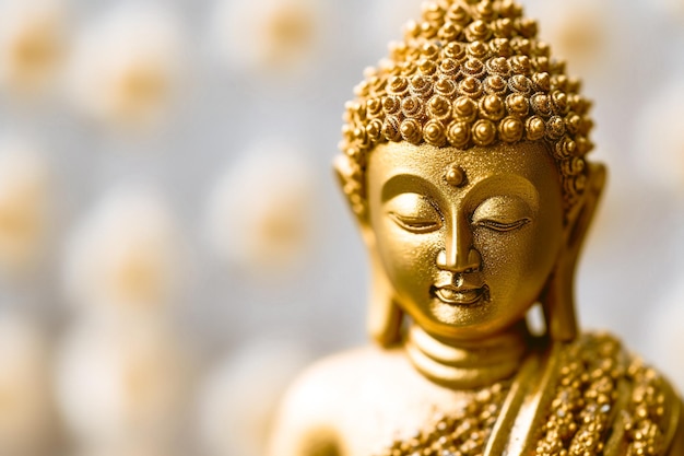 Golden Buddha statue in the temple