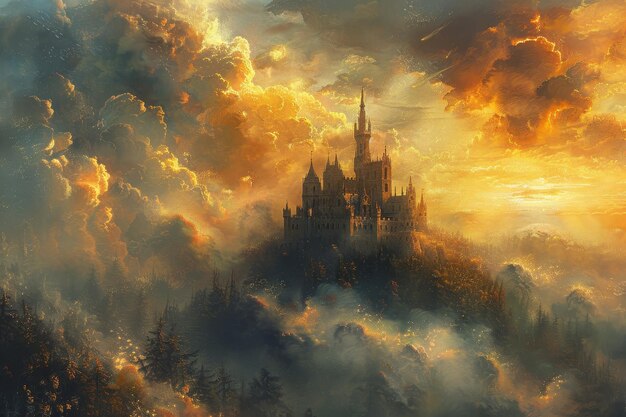 Golden Castle in the Clouds