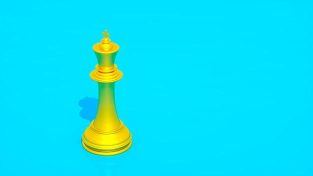 A golden chess piece with the word chess on it