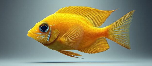 Photo golden cichlid fish