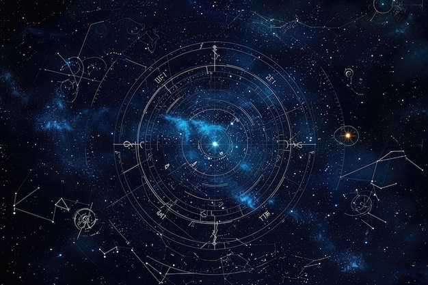 a golden circle with a map on it Decode celestial star map