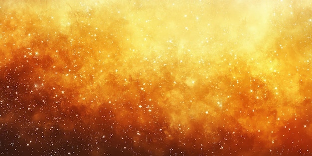 Photo golden cosmic nebula