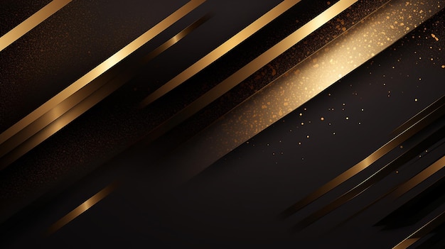 Golden curve lines luxury abstract background