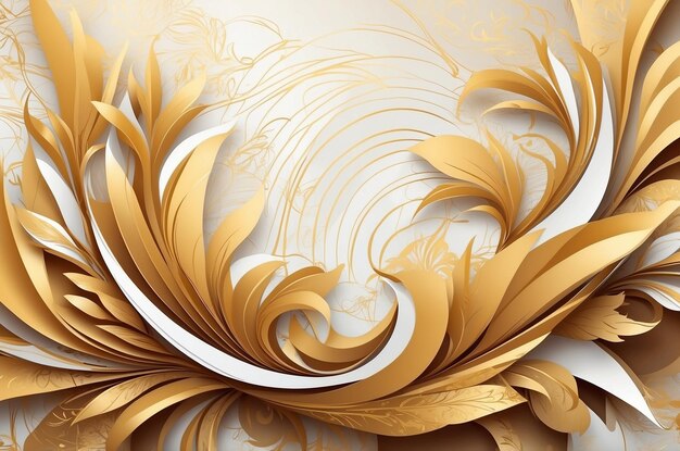 Golden details on paper layers wallpaper