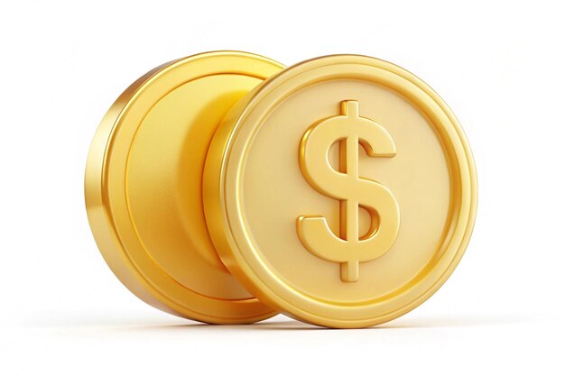 Photo golden dollar currency money icon