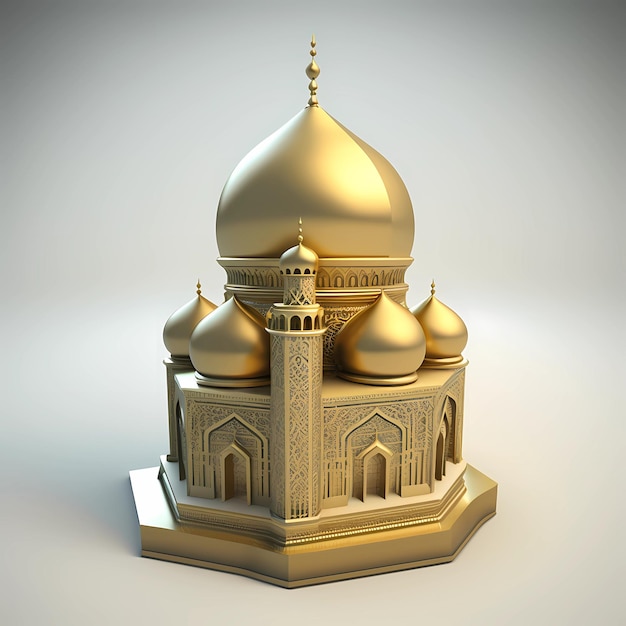 A golden dome with a dome on it