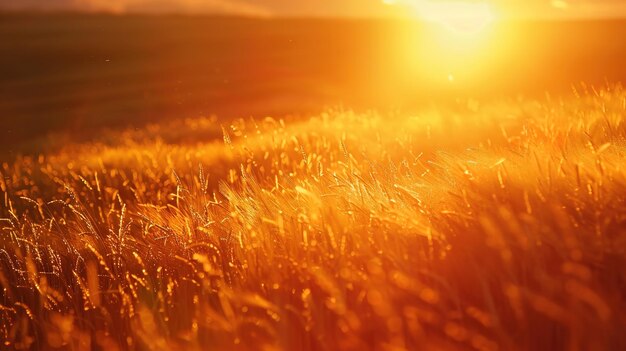 Photo golden field