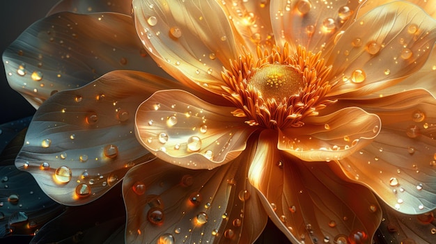 Golden Flower Bloom