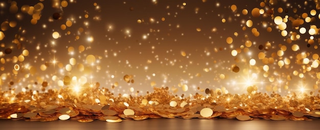 Golden glitter background