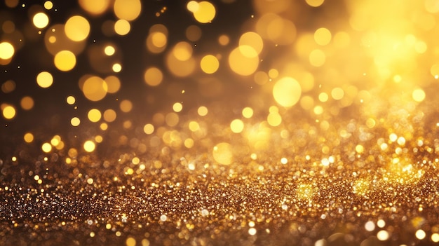 Golden Glitter Background