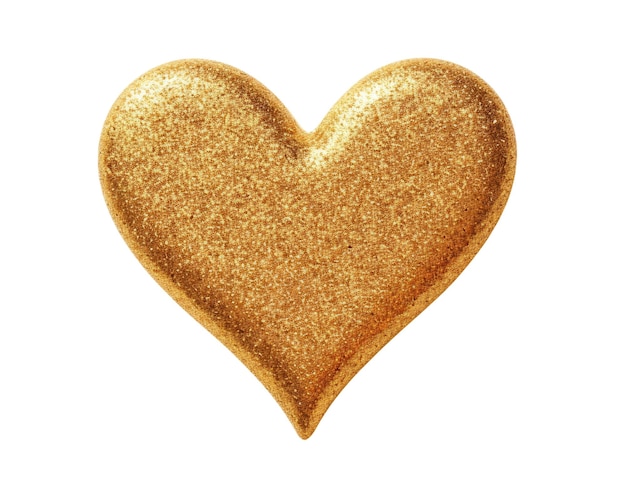 Golden Glitter Heart