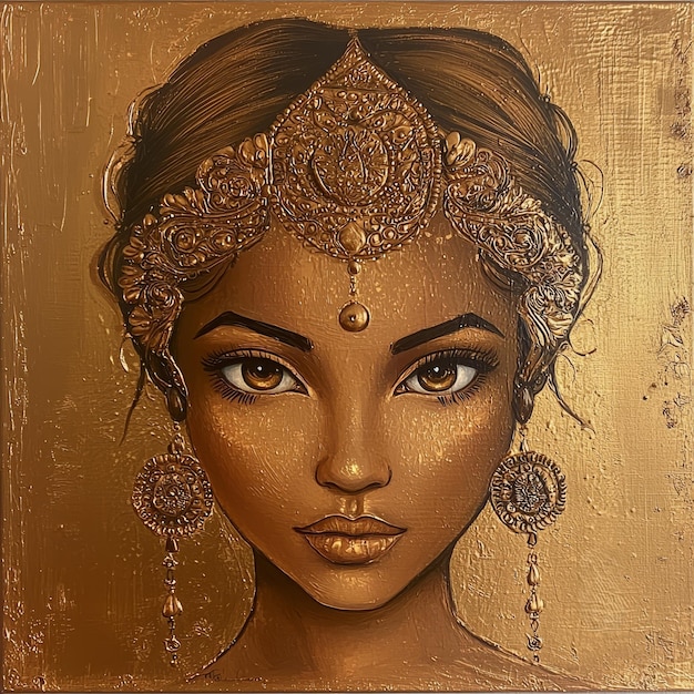 Golden Goddess Portrait