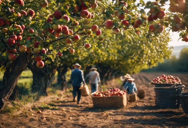 Golden Harvest An Apple Picking Journey