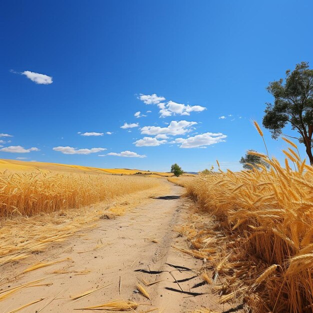 Golden Harvest Autumn Landscape Photo