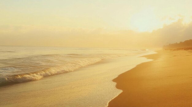 Photo golden hour beach