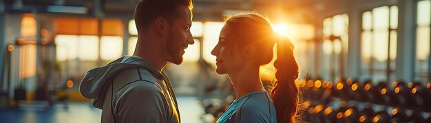 Golden Hour Glow Finding Love at the Gym