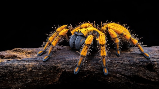 Photo golden knee tarantula