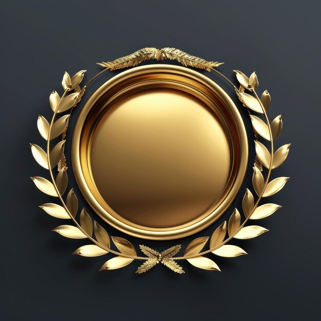 Golden Laurel Wreath Seal of Achievement