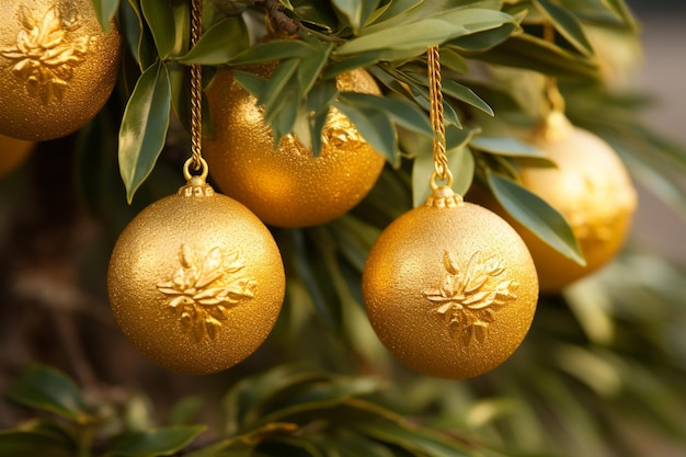 Golden Lemons on the Tree