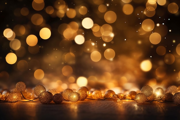 golden lights background