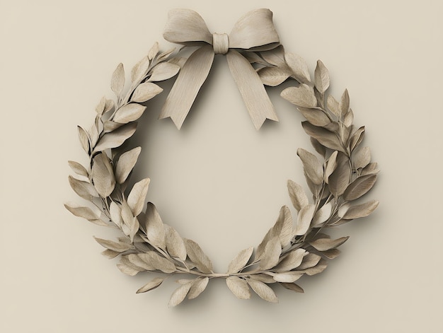 Photo golden logo frameelegant golden laurel wreath emblem