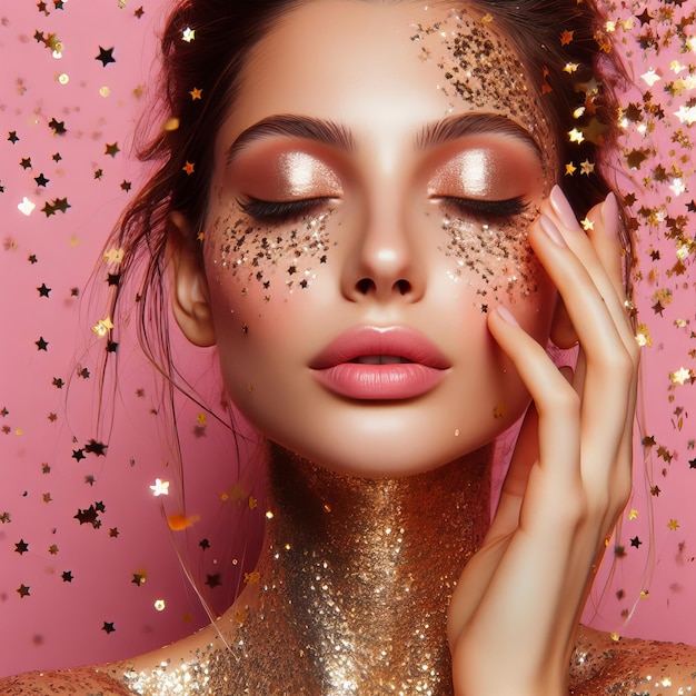 golden makeup