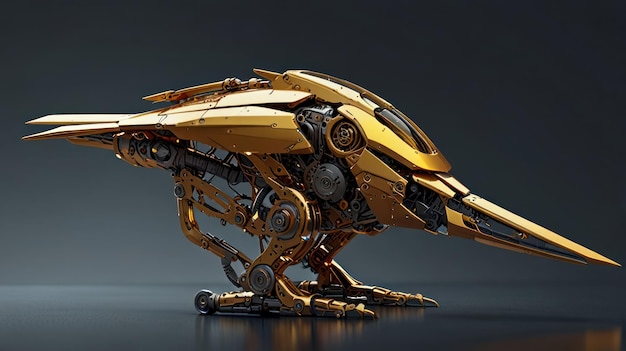 Golden Mechanical Bird