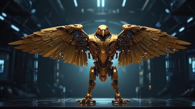 Golden Mechanical Eagle